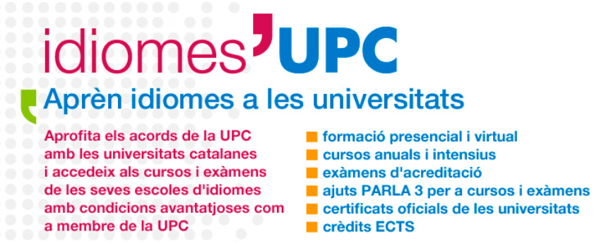 Cursos idiomes UPC