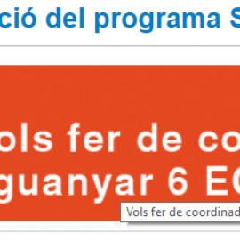 Convocatòria de becaris i becàries del programa SALSA'M per al segon quadrimestre