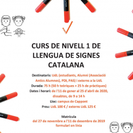 Curs de llengua de signes catalana