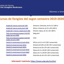 Cursos de llengües de la UdG
